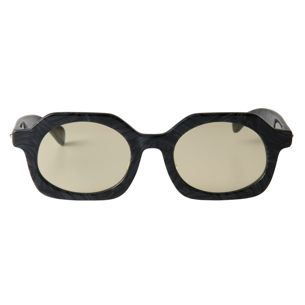 gravel-6　black stone　green tea lens
