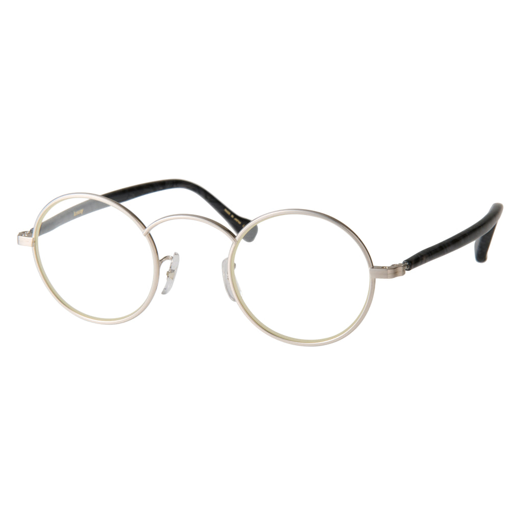 gravel-7　black stone x silver　clear lens