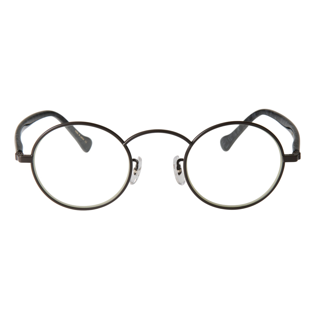 gravel-7　black stone x dark brown　clear lens