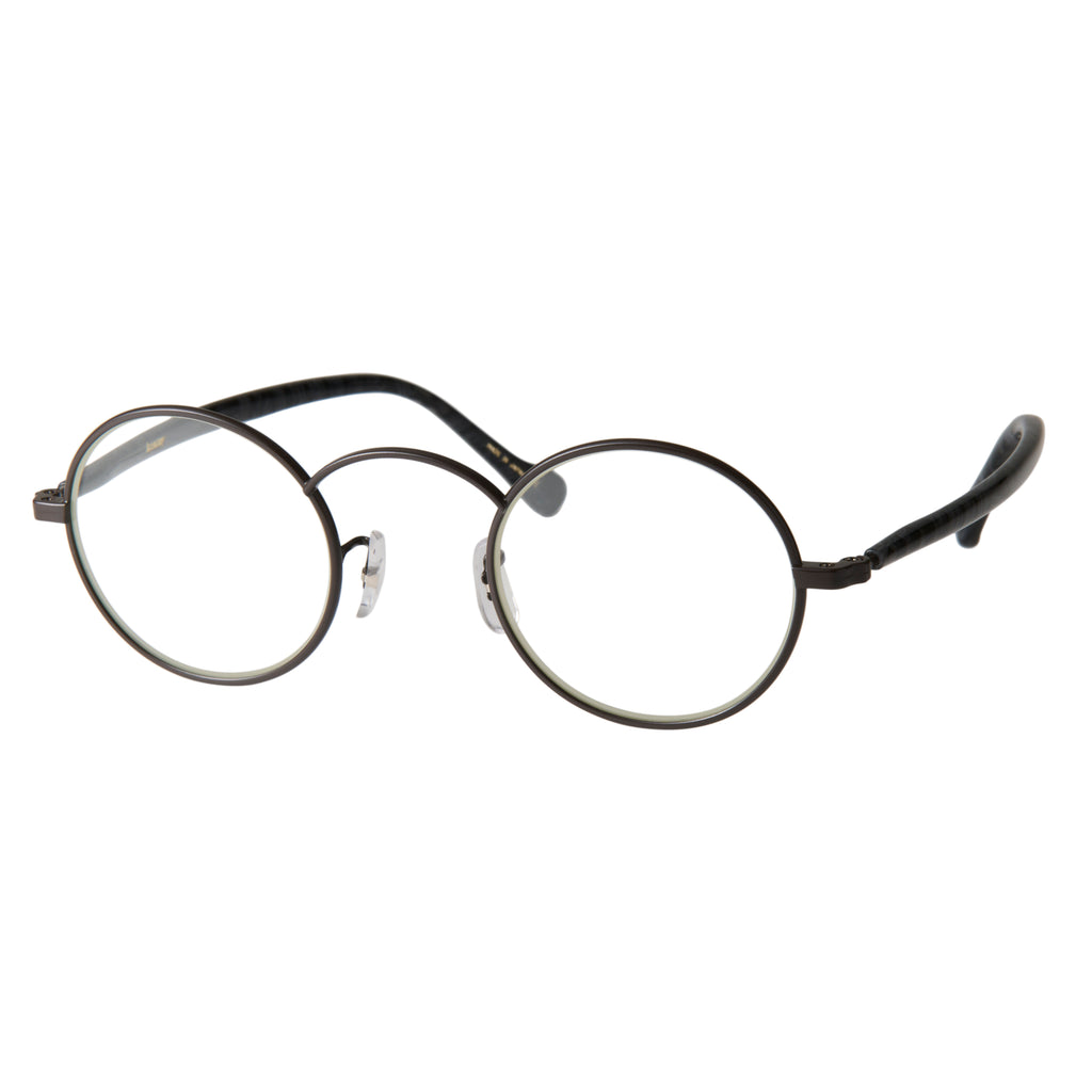gravel-7　black stone x dark brown　clear lens