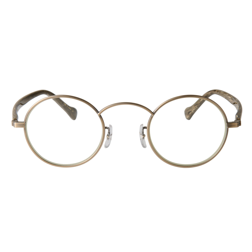 gravel-7　marble stone x antique gold　clear lens