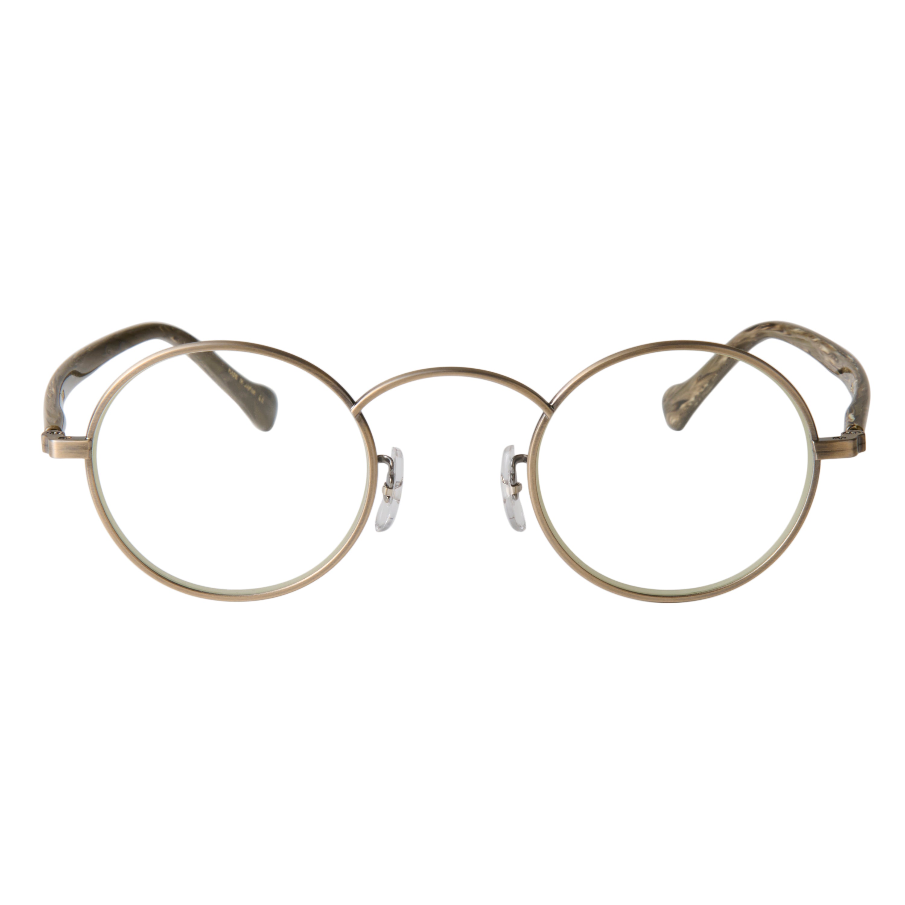 gravel-7　marble stone x antique gold　clear lens
