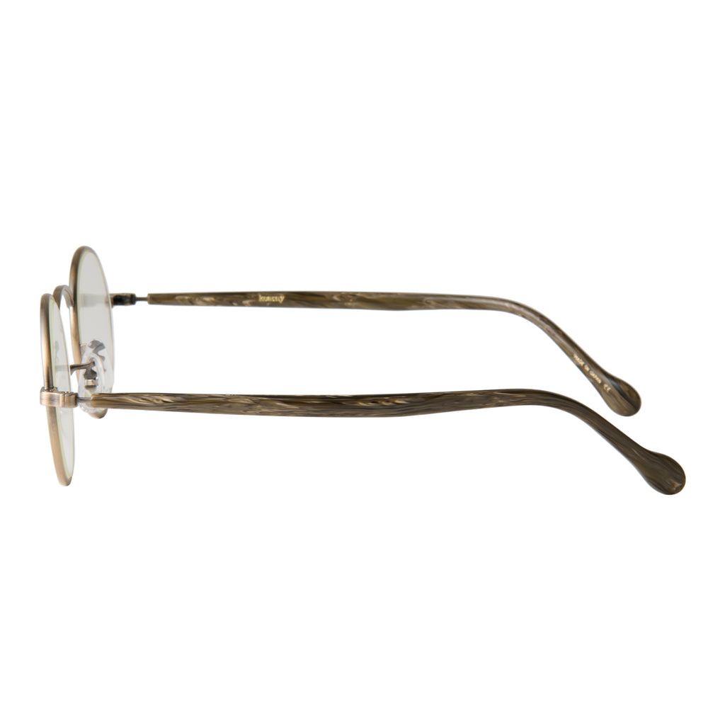gravel-7　marble stone x antique gold　clear lens