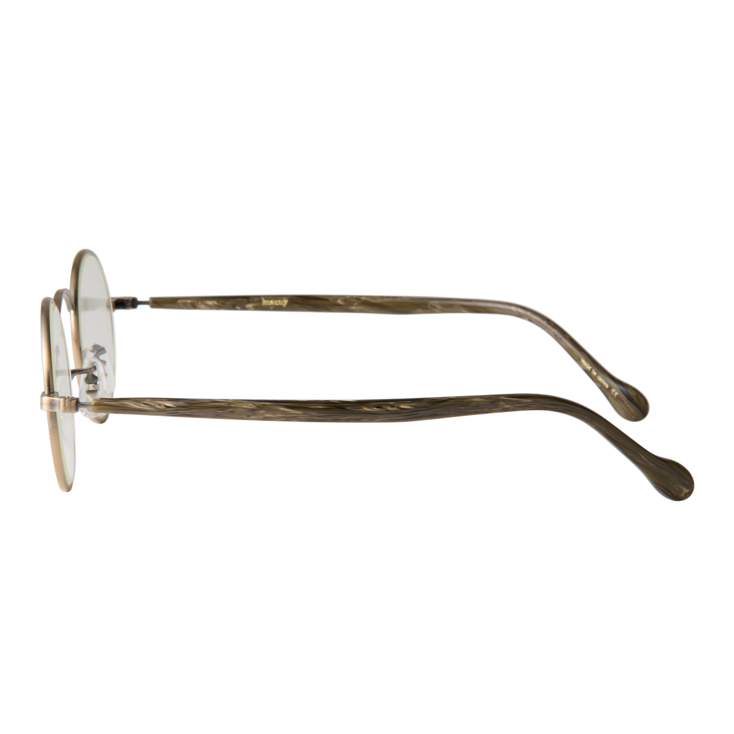 gravel-7　marble stone x antique gold　clear lens