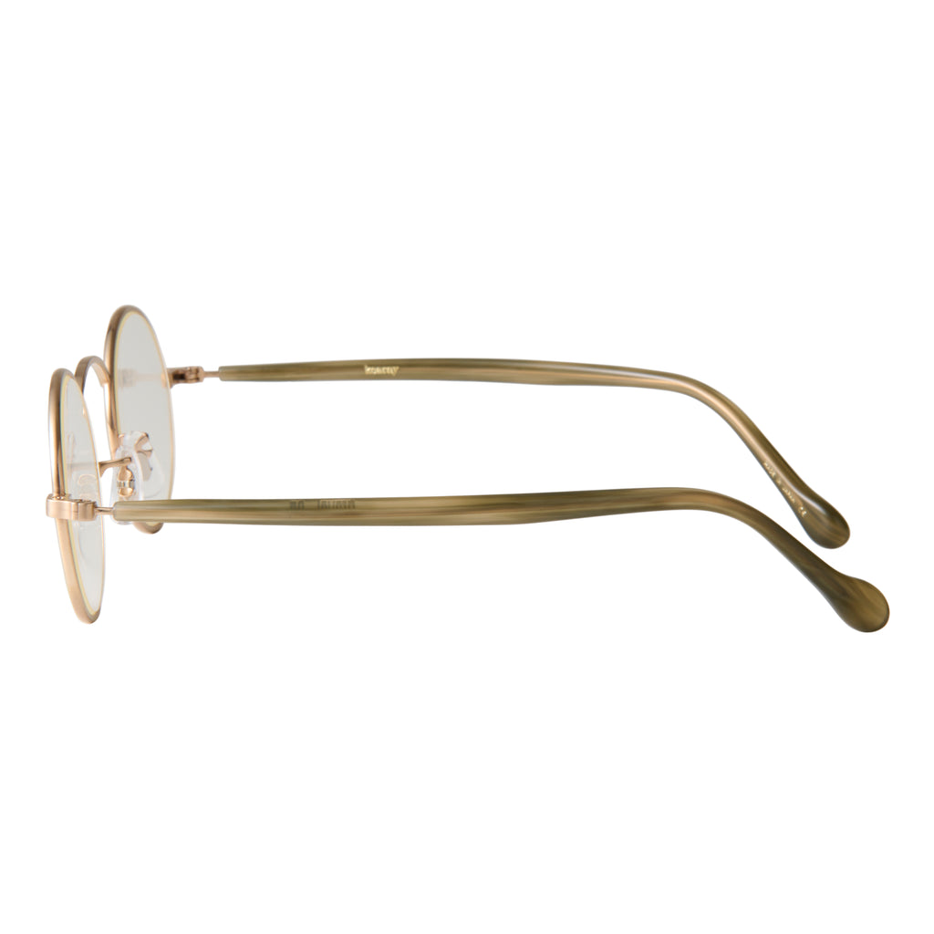 gravel-7　green stone x gold　clear lens