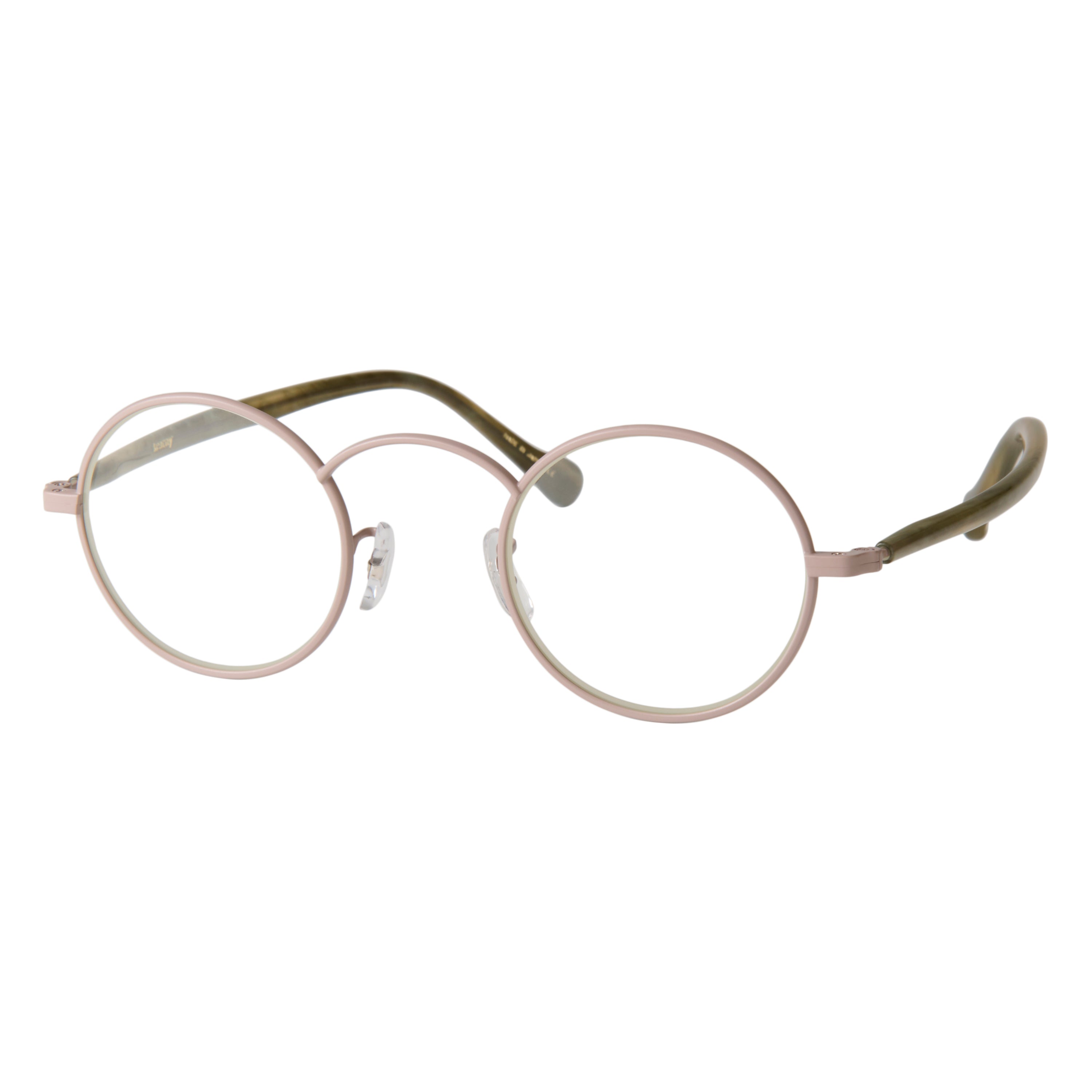 gravel-7　green stone x beige　clear lens