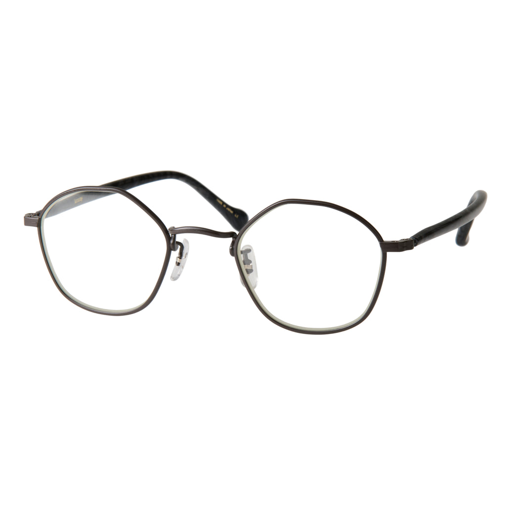 gravel-8　black stone x dark brown　clear lens