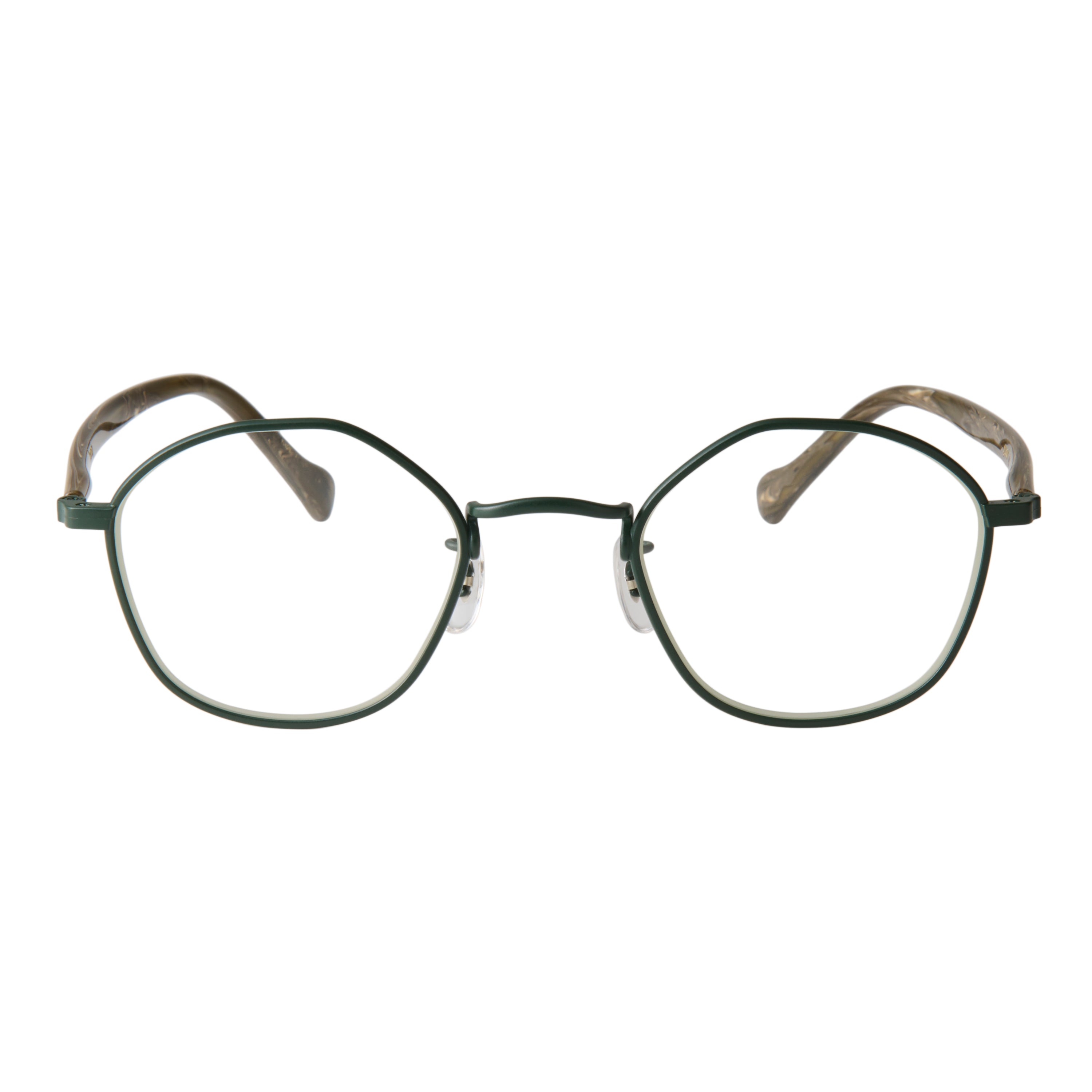 gravel-8　marble stone x dark green　clear lens