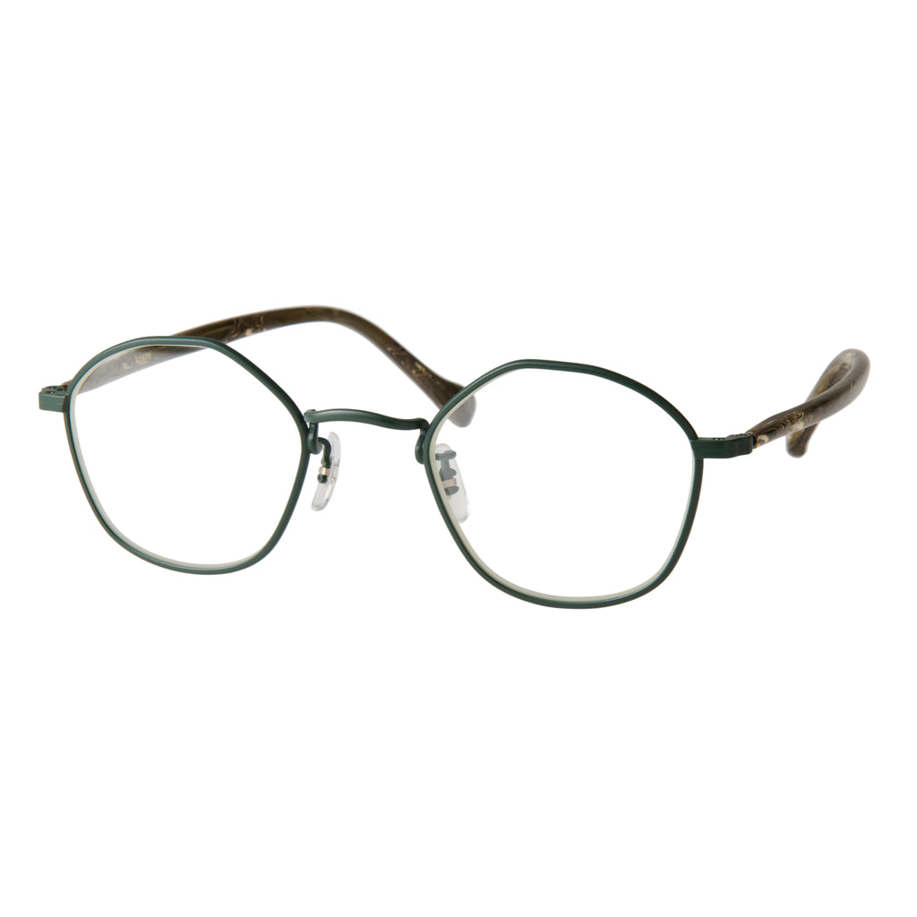 gravel-8　marble stone x dark green　clear lens