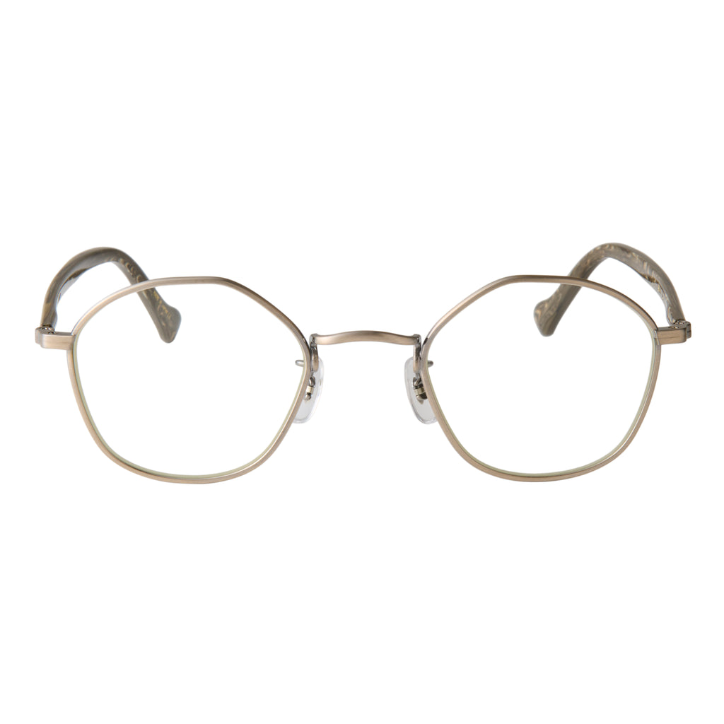 gravel-8　marble stone x antique gold　clear lens