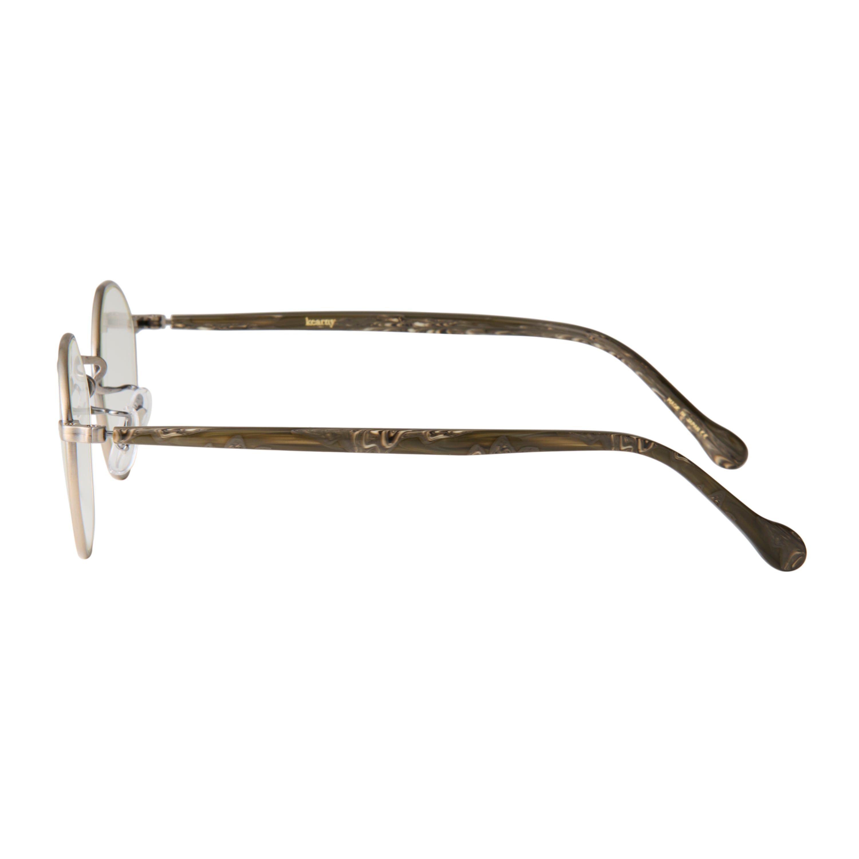 gravel-8　marble stone x antique gold　clear lens