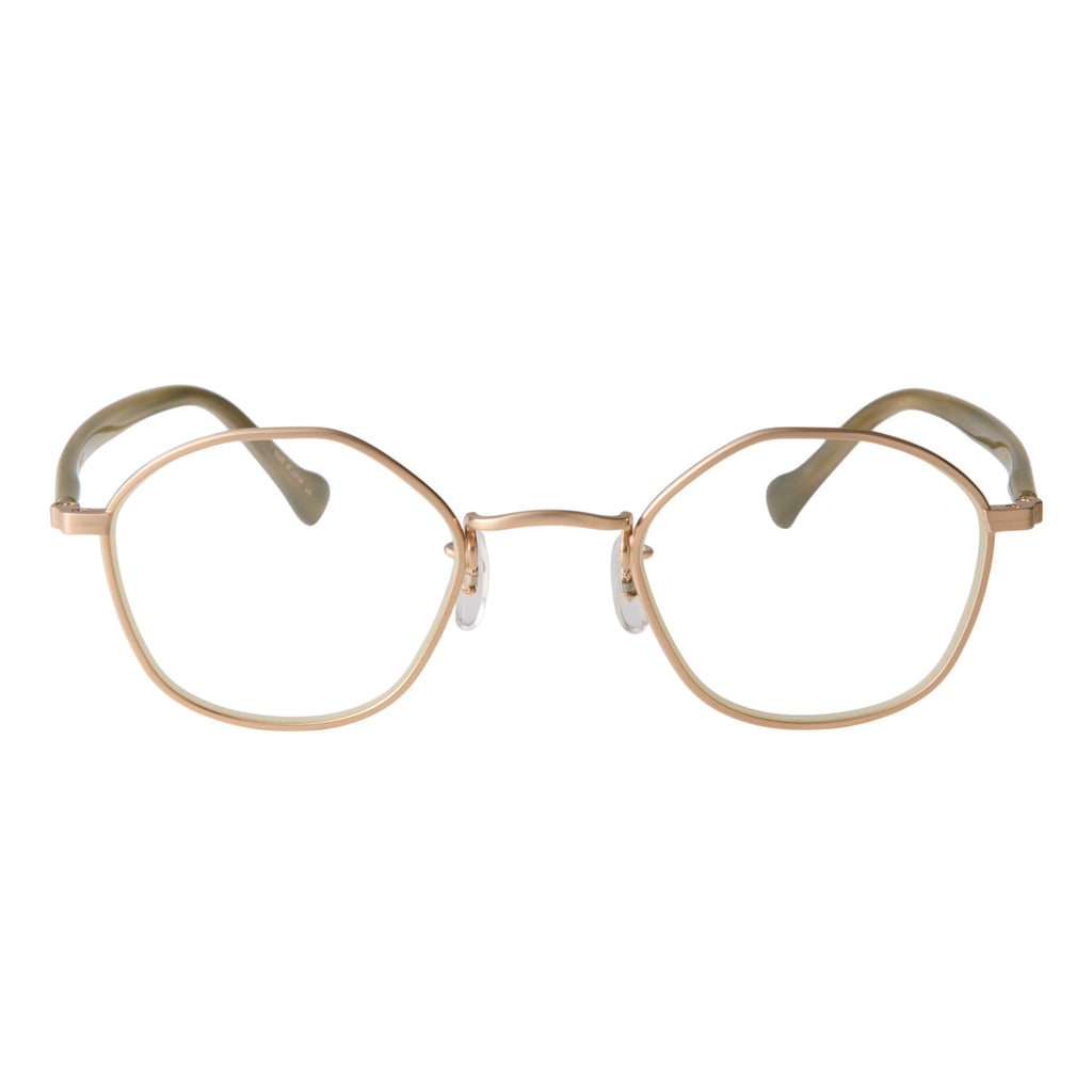 gravel-8　green stone x gold　clear lens