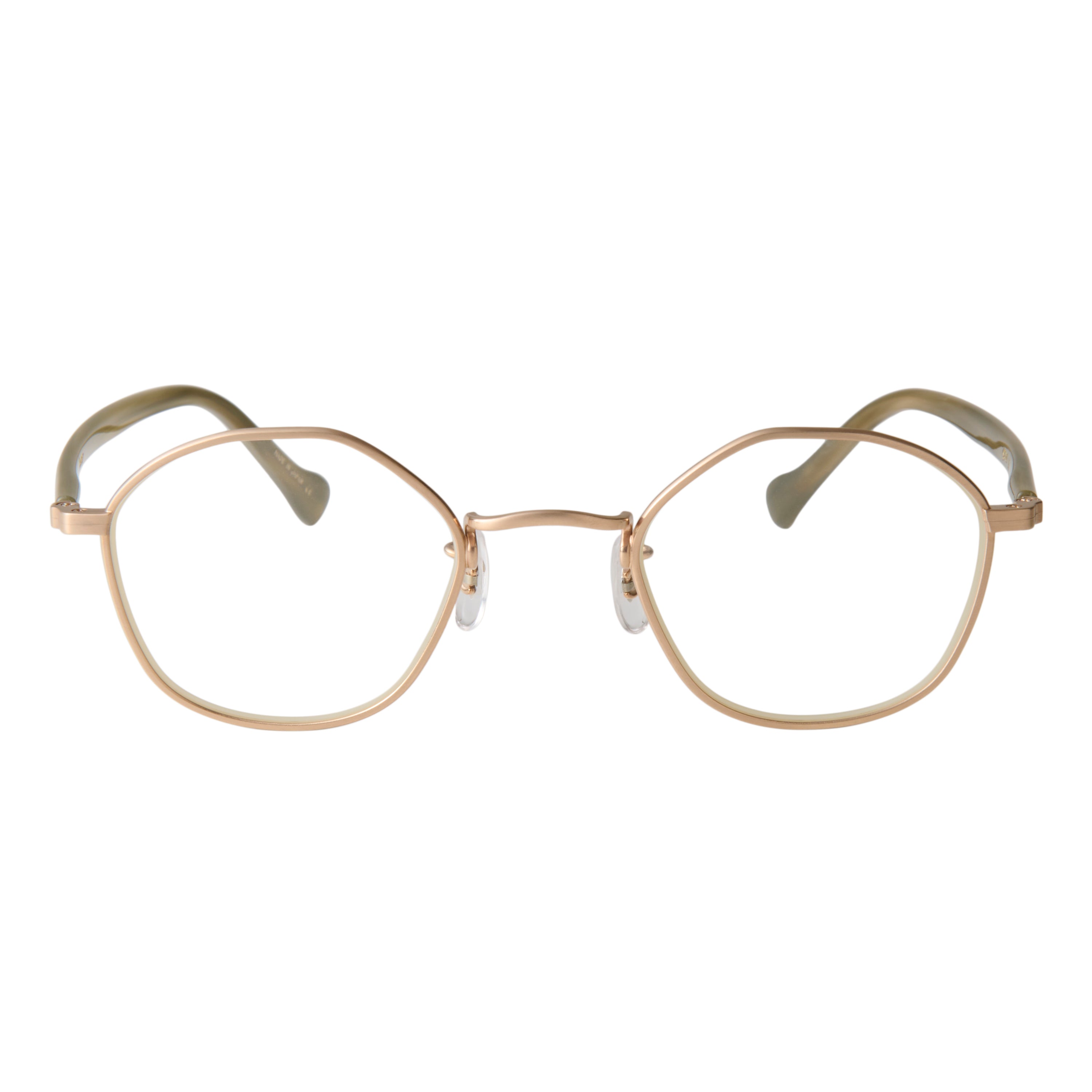 gravel-8　green stone x gold　clear lens