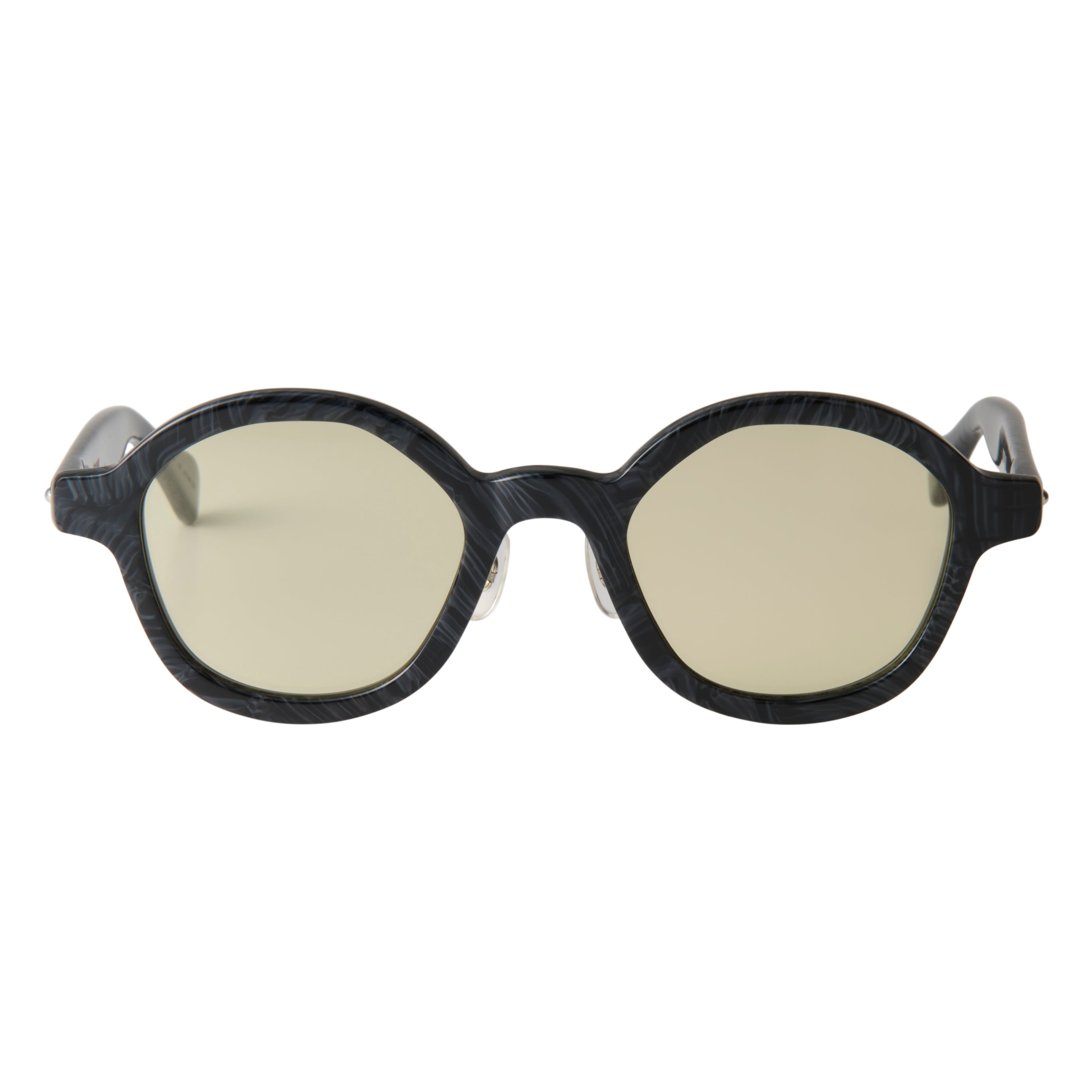 gravel-9　black stone　green tea lens