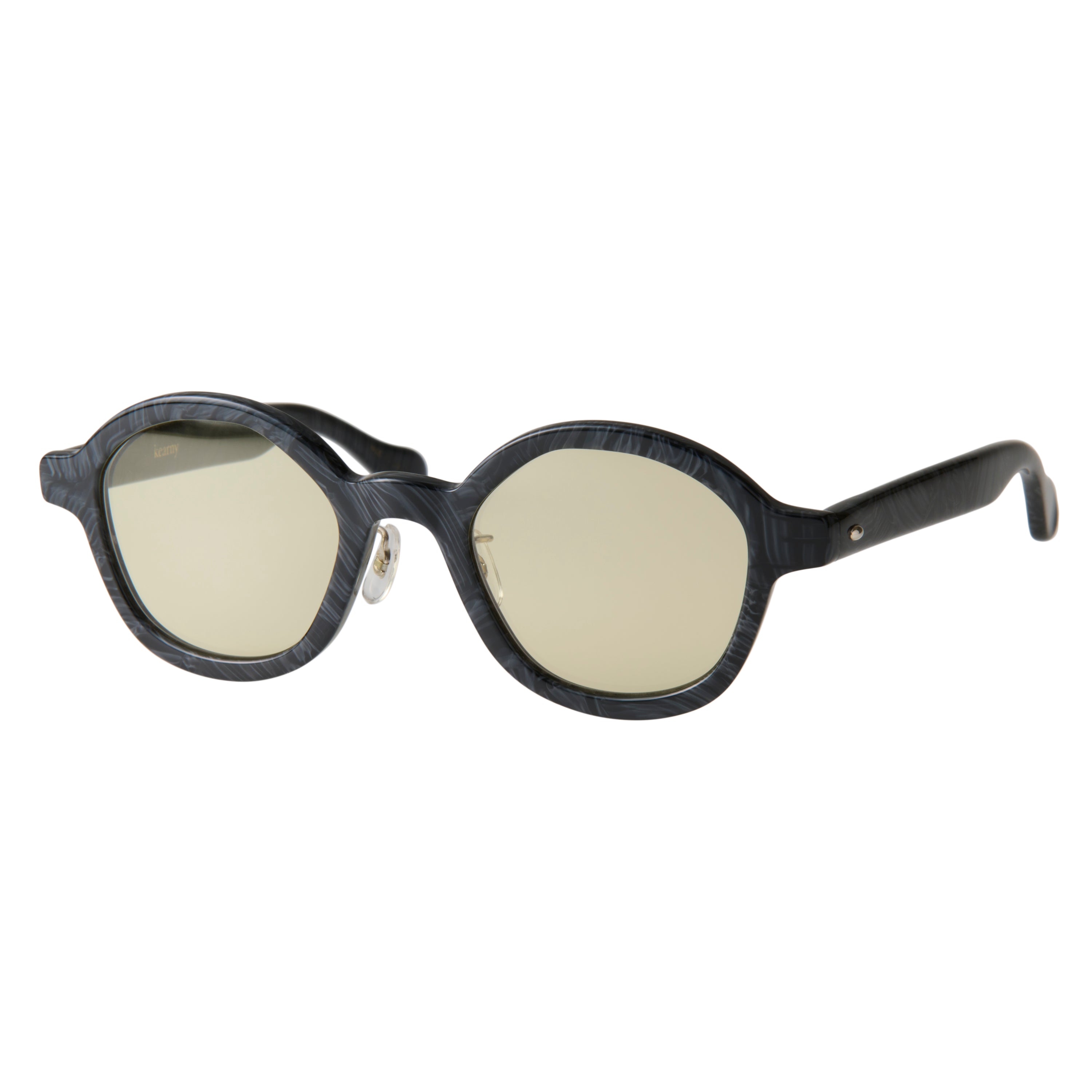 gravel-9　black stone　green tea lens