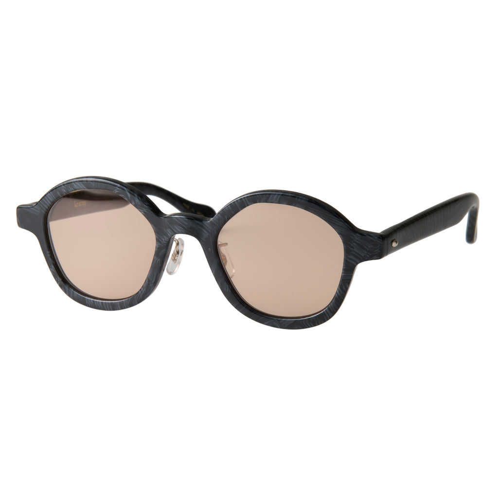 gravel-9　black stone　coarse tea lens