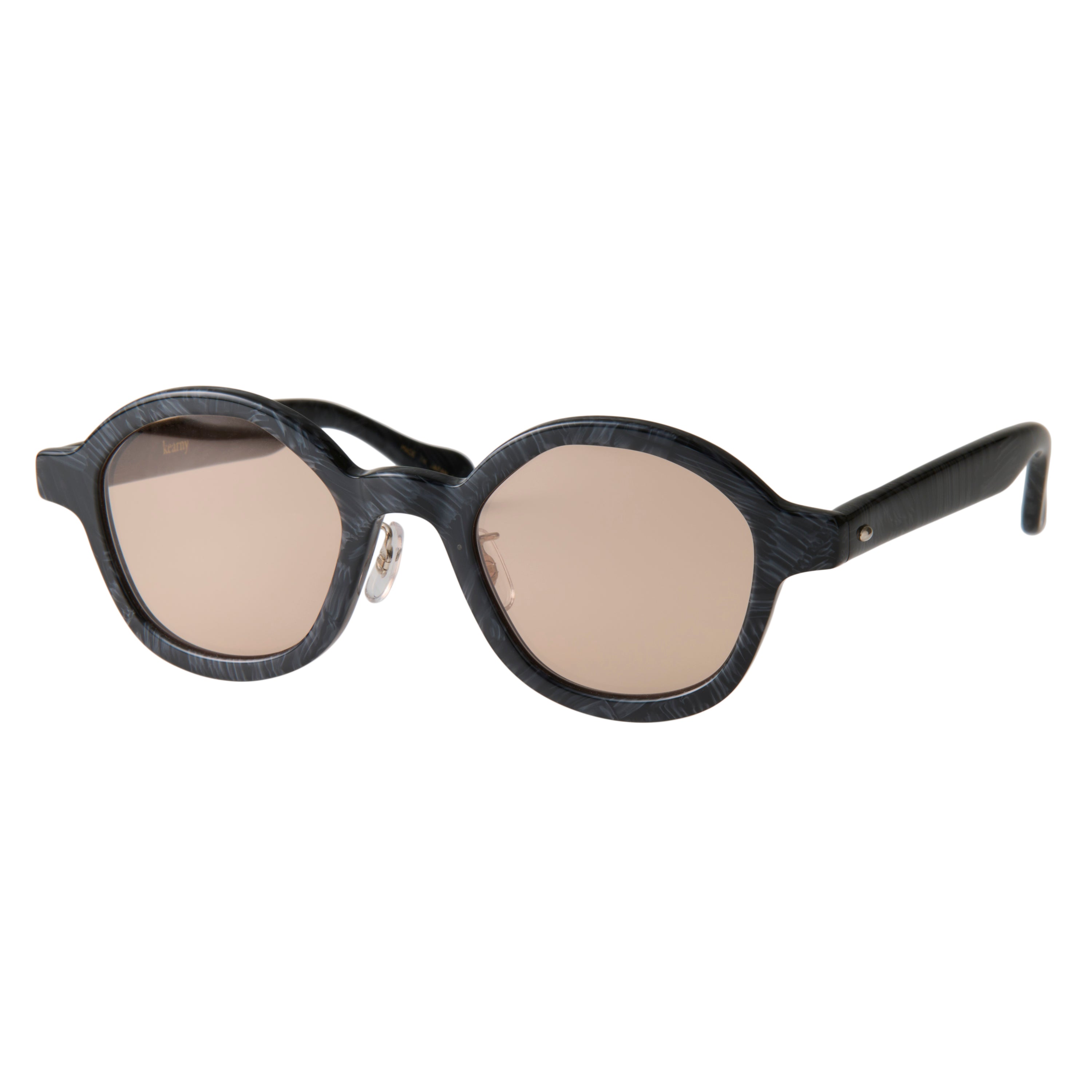 gravel-9　black stone　coarse tea lens
