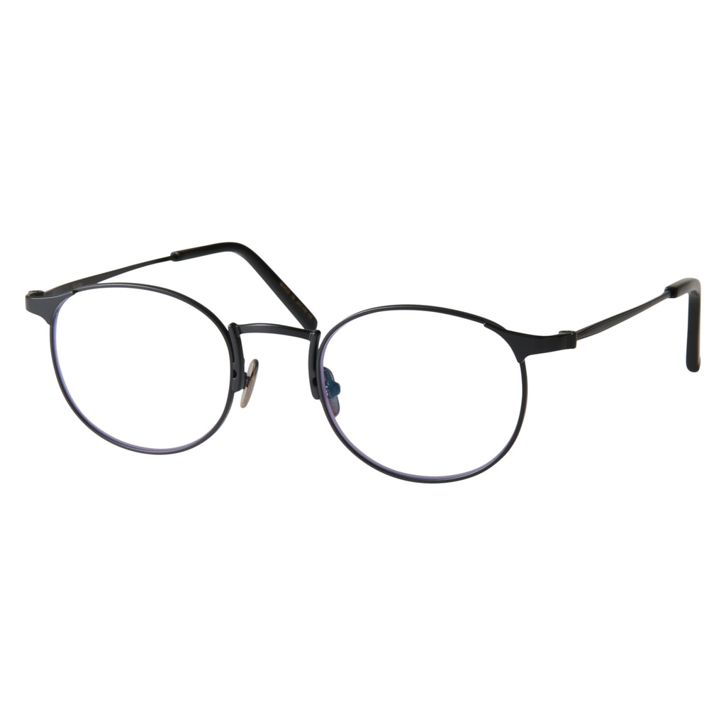 louis　black　clear lens