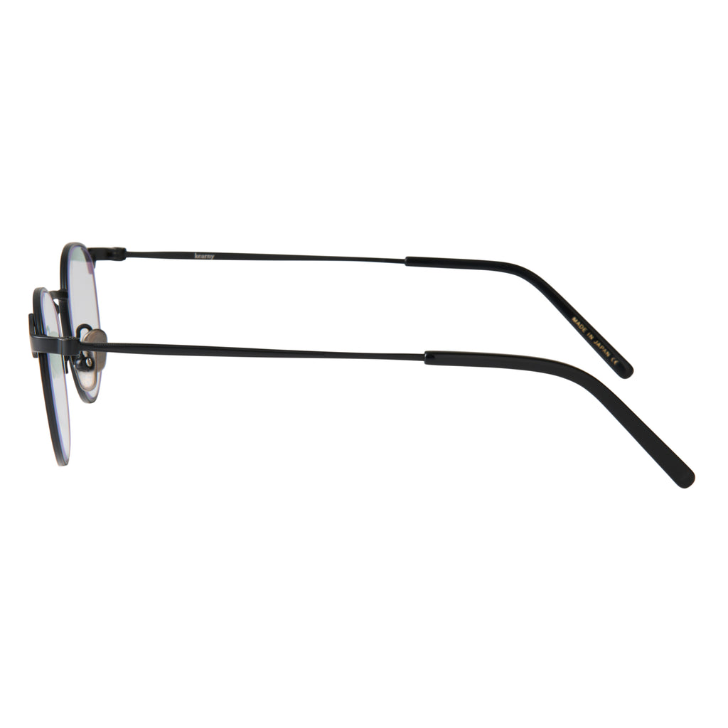louis　black　clear lens