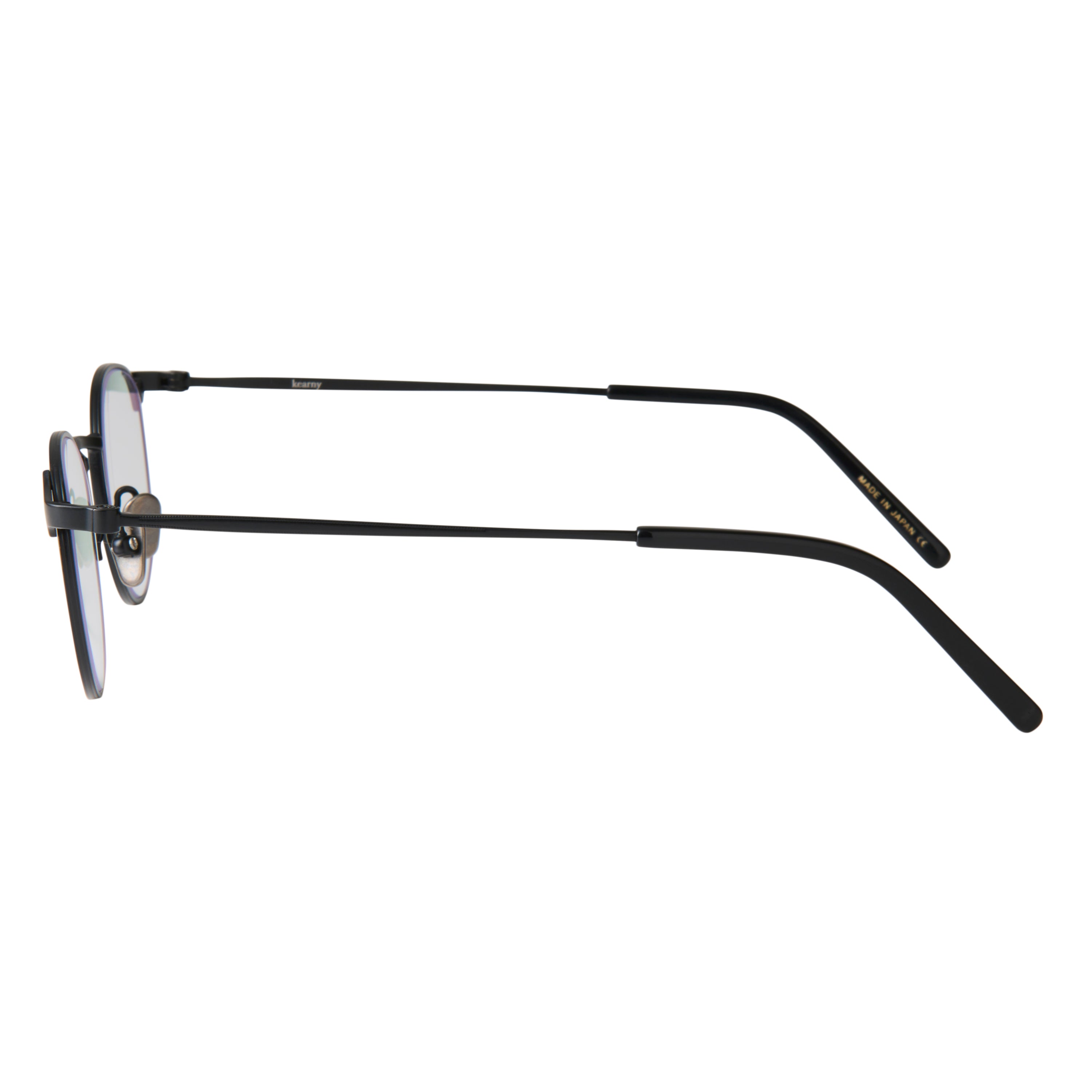 louis　black　clear lens