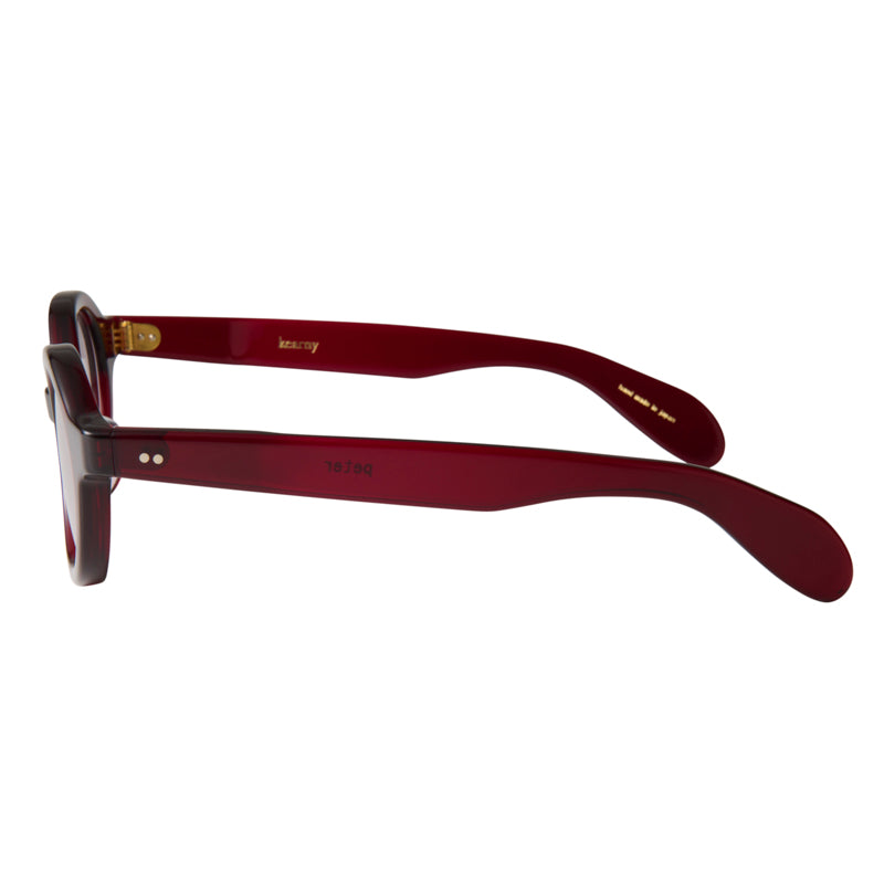peter　burgundy　gray lens