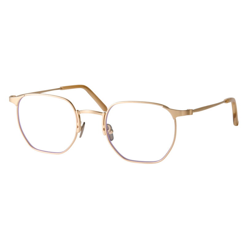 william　gold　clear lens