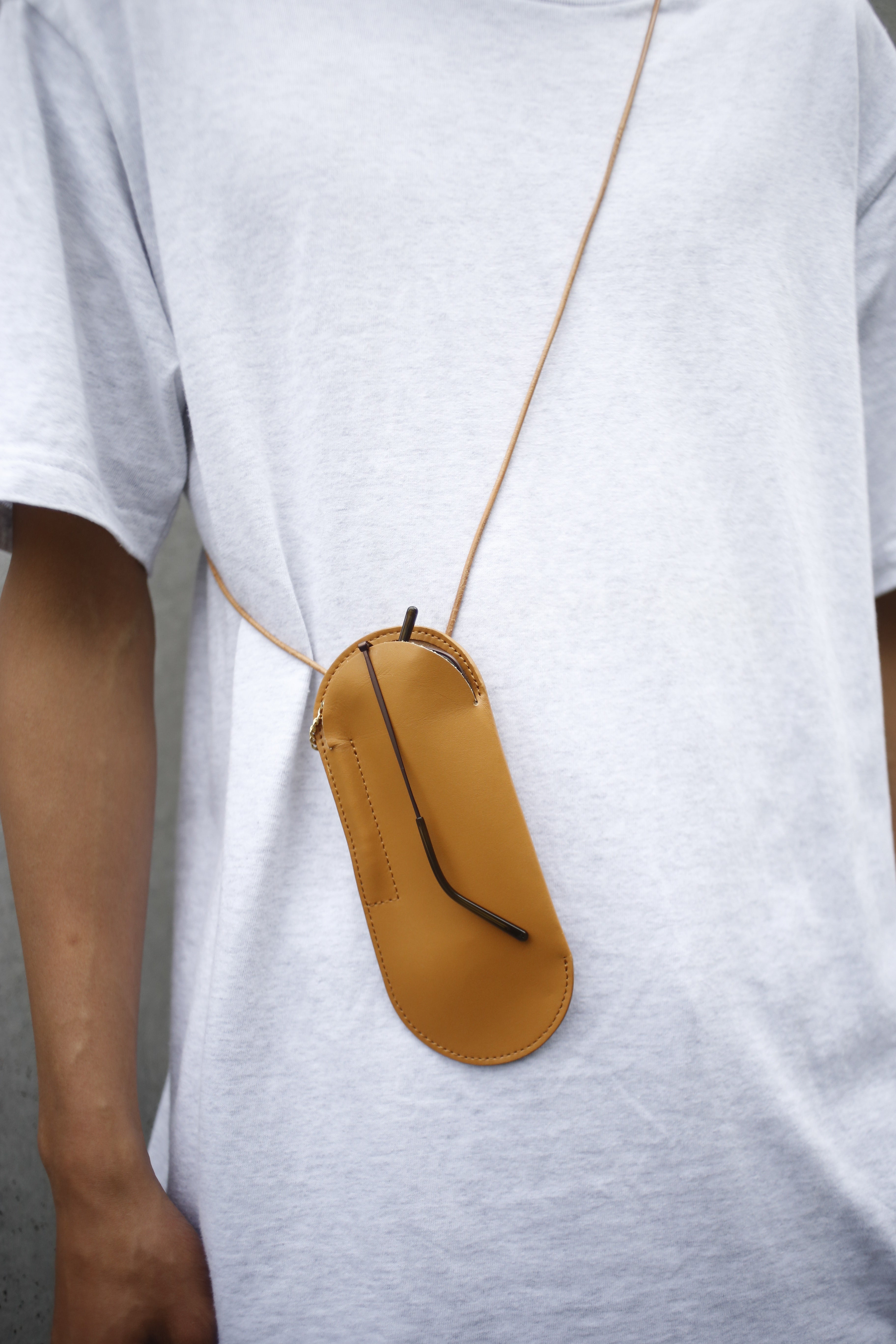 glasses case camel