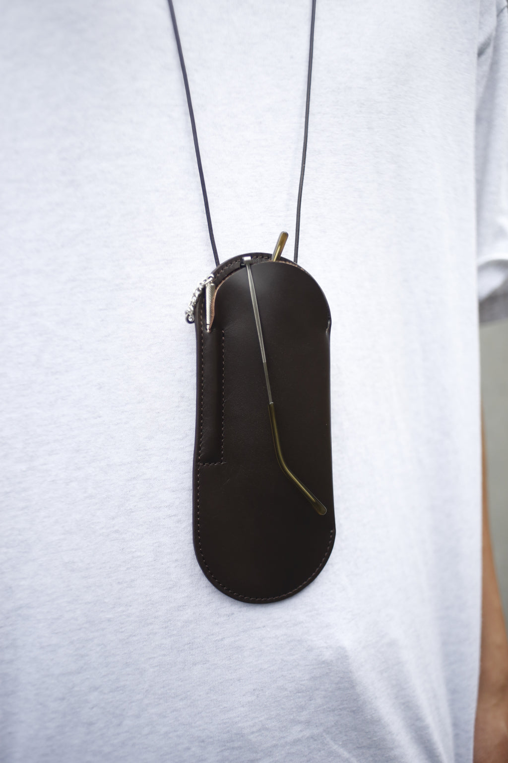 glasses case dark brown