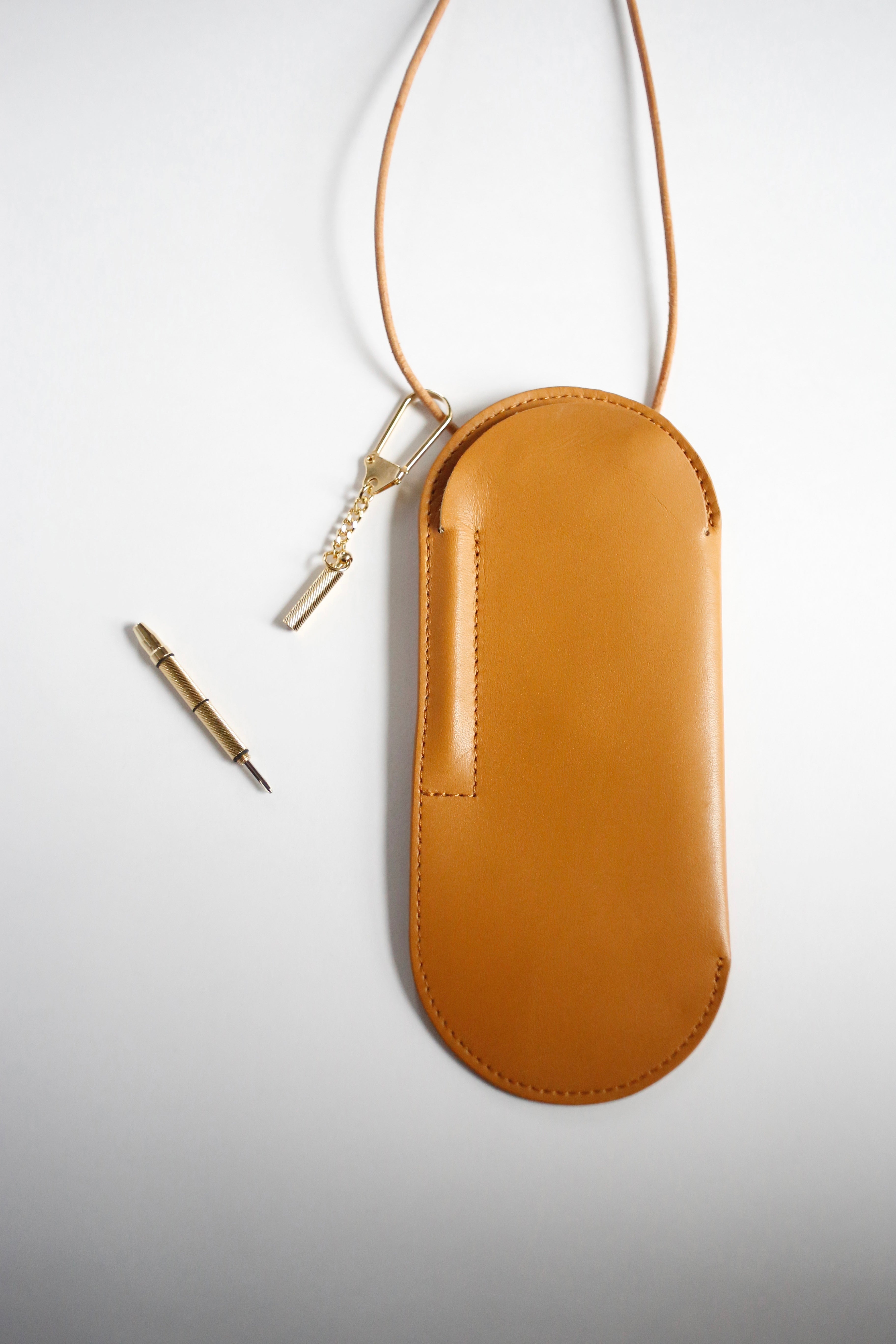 glasses case camel