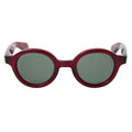 peter　burgundy　dark green lens